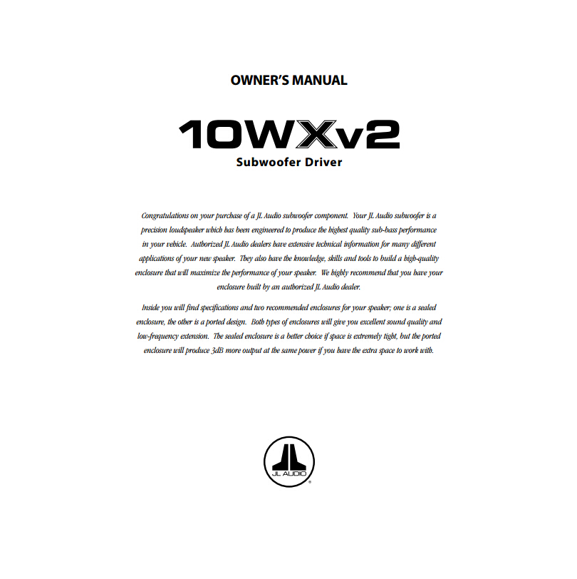 10WX产品说明书
