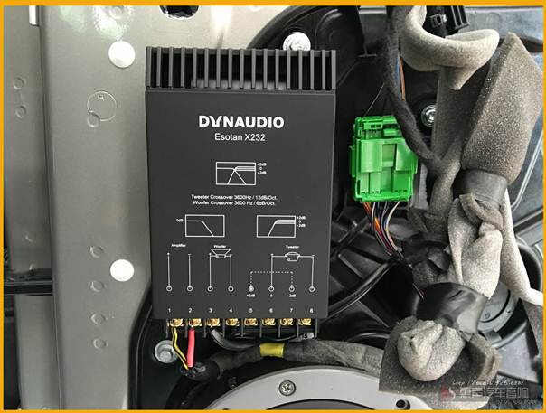 沃尔沃S60L改装丹拿ESOTAN 232 车门分频器安装