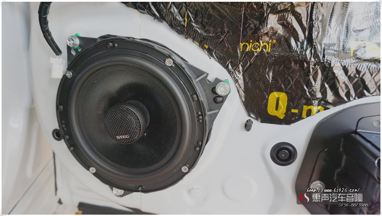 雷克萨斯ES300H后声场改装史泰格SQ650同轴喇叭